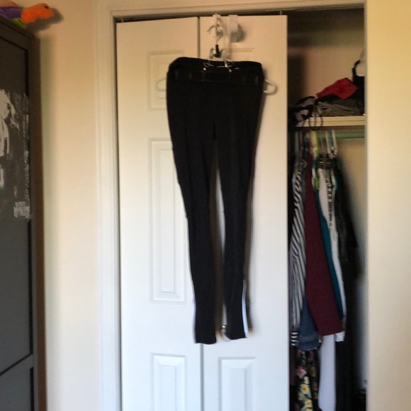 Jogger or biking pants doubled with warm fabric with reflective bands - Picture 1 of 3